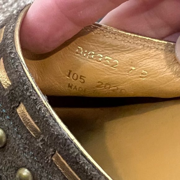 Cole Haan Morgan Studded Dark Brown Suede Western Cowboy Clog Mule US Women 7 - Picture 9 of 10